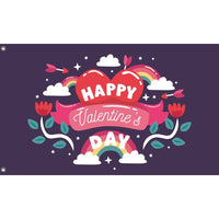 Happy Valentine's Day Flag