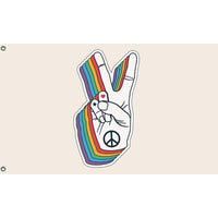 Peace Flag with Peace Sign