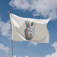 Peace Flag with Peace Sign