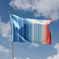 Global Climate Warming Stripes Flag