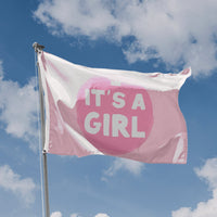 Baby Shower It's A Girl Flag