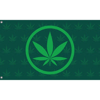 Green Cannabis Flag