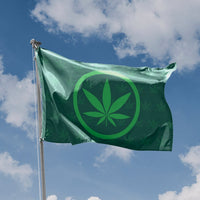 Green Cannabis Flag