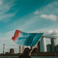 Global Climate Warming Stripes Flag