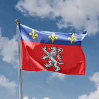 Lyon, France Flag