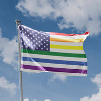 New Glory Rainbow Flag White - Flag Republic