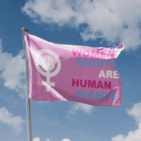 Women Rights Are Human Rights Flag