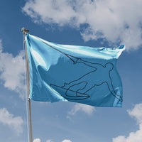 Wakeboarding Continuous Line Art Flag - Flag Republic