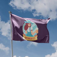 Oktoberfest Girl with Pointed Hat Flag - Flag Republic