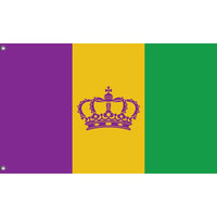 Mardi Gras Crown Variant Flag - Flag Republic