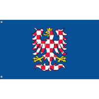 Historical Banner of arms of Moravia - Flag Republic