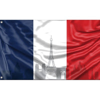 Paris Skyline Flag