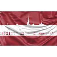 Riga Skyline Flag