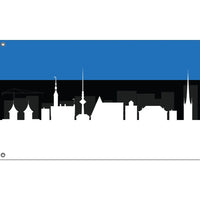 Tallinn Skyline Flag - Flag Republic