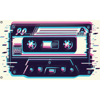 Vaporwave Old Cassette Flag |