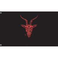 Satanic Goat Head Flag - Flag Republic