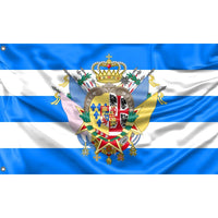 Etrurian Kingdom and War Flag with Great Royal Coat of Arms - Flag Republic