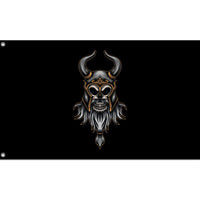 Viking Skull With Horns Flag - Flag Republic