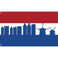 Amsterdam Skyline Flag