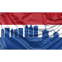 Amsterdam Skyline Flag