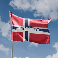 Oslo Skyline Flag