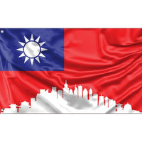 Taiwan Skyline Flag - Flag Republic