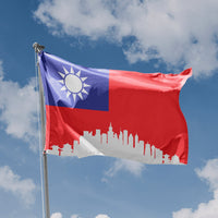 Taiwan Skyline Flag - Flag Republic