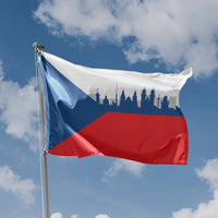 Prague Skyline Flag
