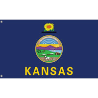State Flag of Kansas, USA - Flag Republic