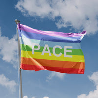 Rainbow Peace Italian (Pace), Protest Flag