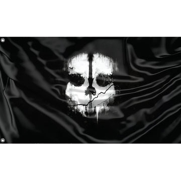 COD Ghost Mask Flag