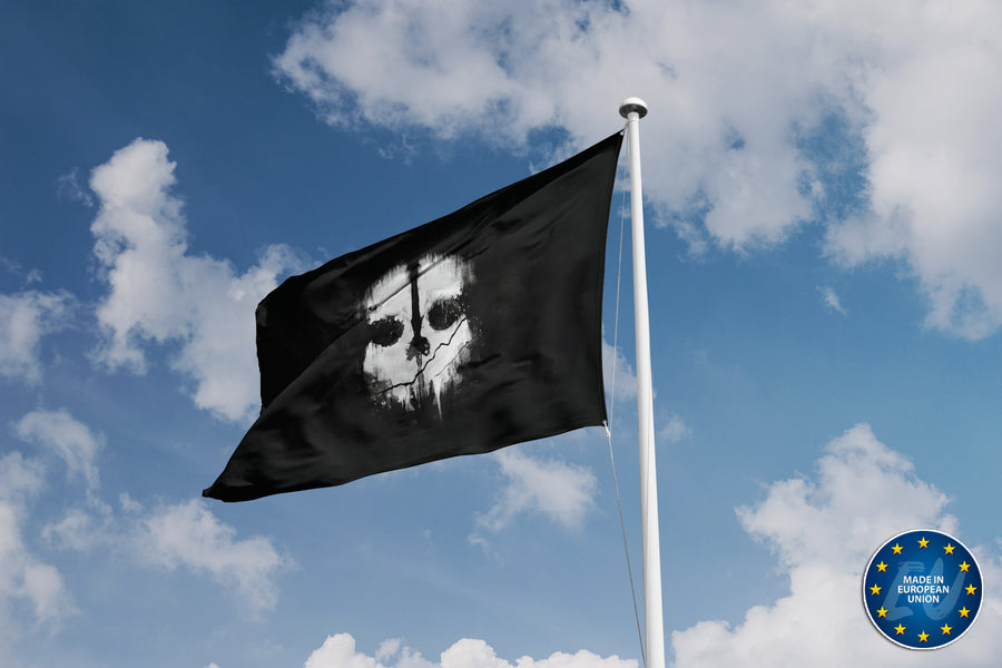 COD Ghost Mask Flag