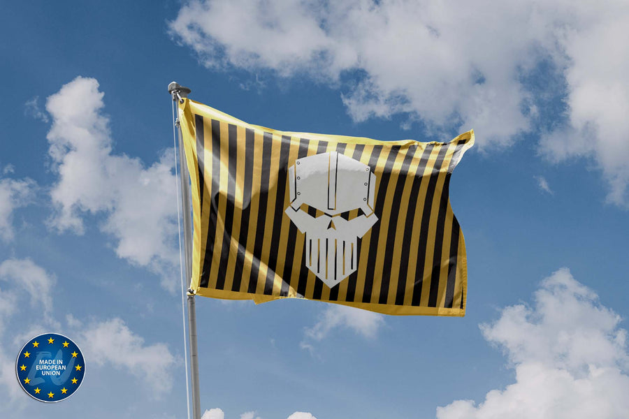 Warhammer Inspired Iron Warriors Flag