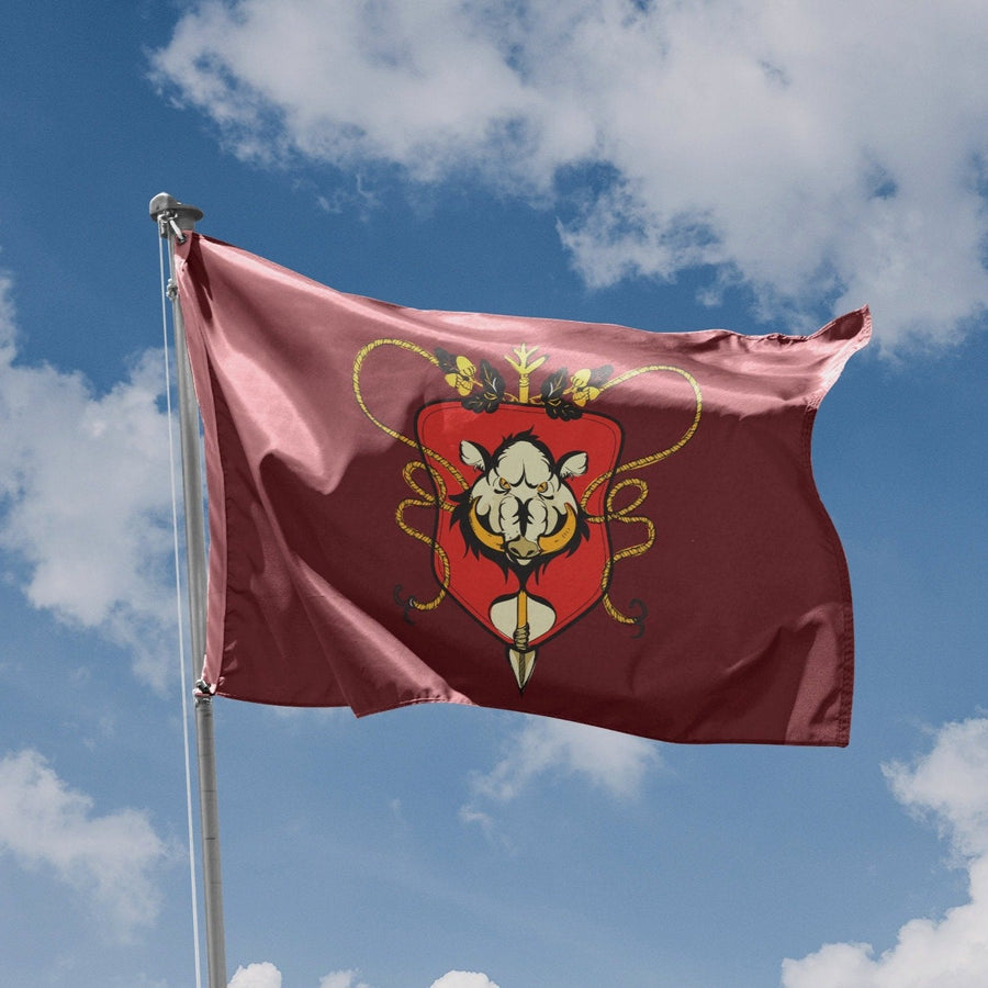 Heraldic Element With Hog Flag - Flag Republic