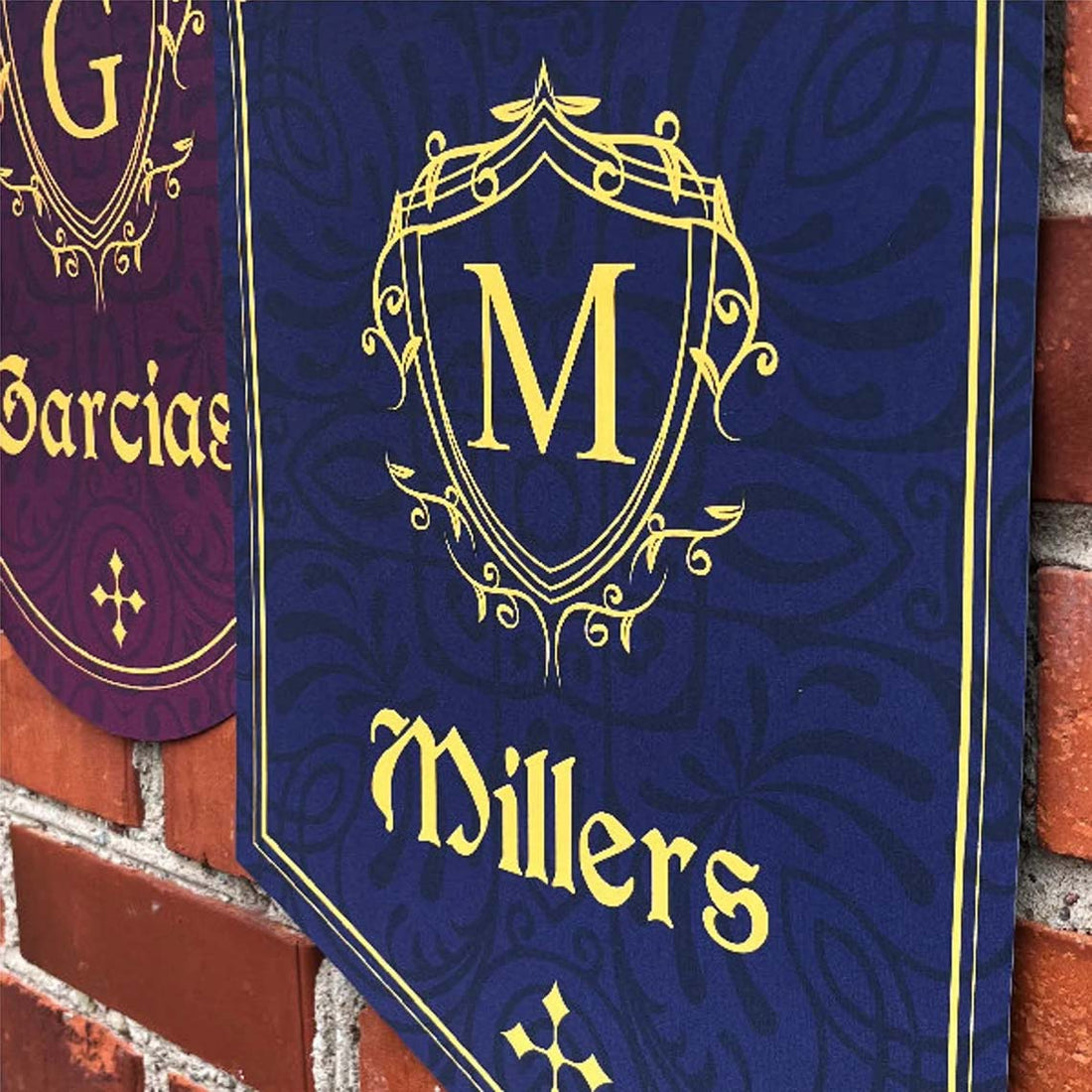 Medieval Style Personalized Banner with Family Name