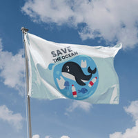 Save The Ocean Flag