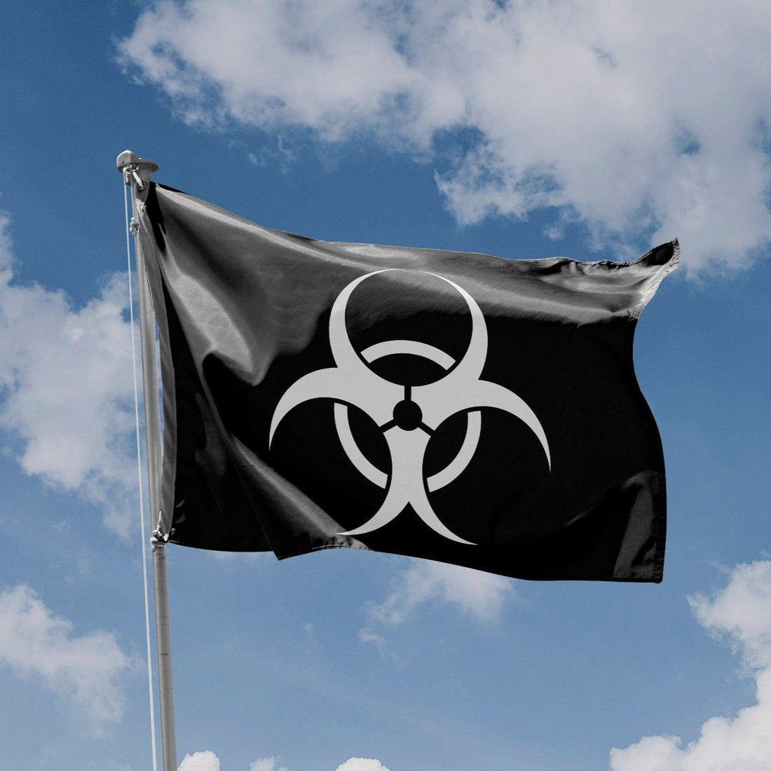 Black Biohazard Flag