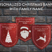 Christmas Banner with Family Name