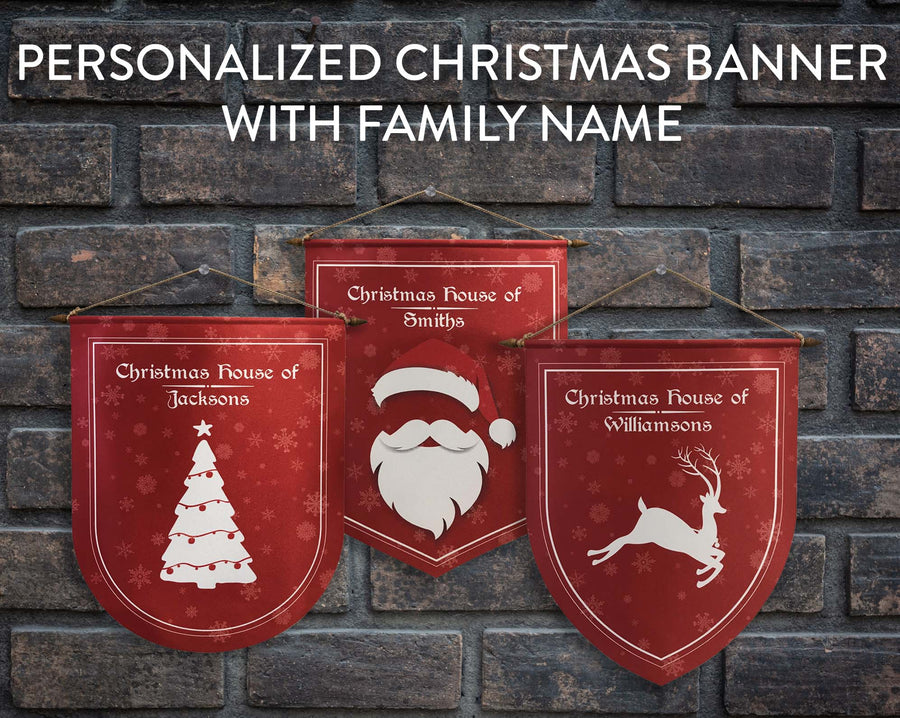 Christmas Banner with Family Name