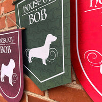 Medieval Style Personalized Banner with Dog Name