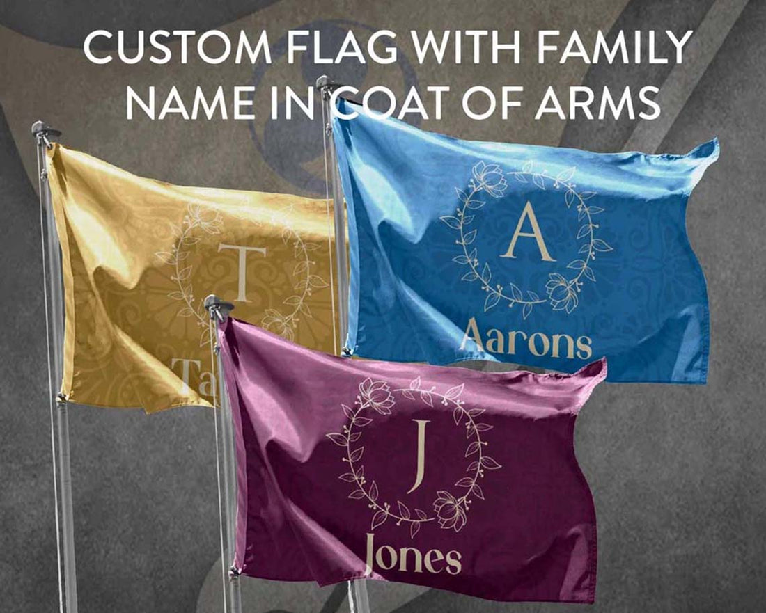 Personalized Custom Flag with Family Name II