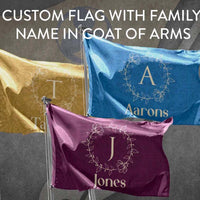 Personalized Custom Flag with Family Name II