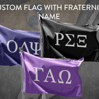 Personalized Custom Flag with Fraternity Name