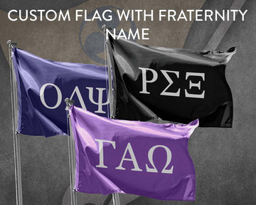 Personalized Custom Flag with Fraternity Name