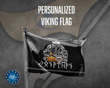 Personalized Viking Flag with Your Text