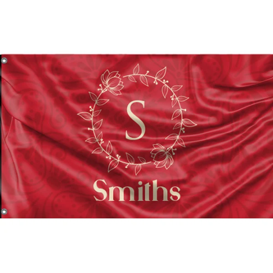 Personalized Custom Flag with Family Name II