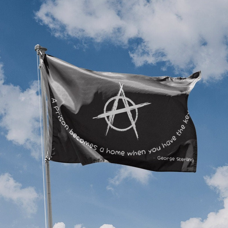 George Sterling Quote Anarchy Flag - Flag Republic