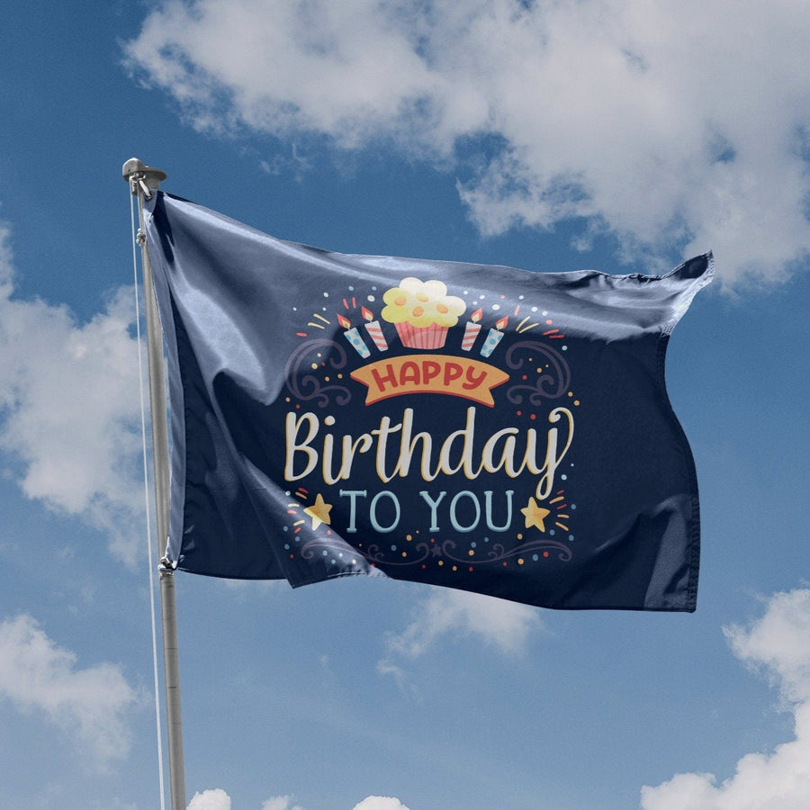 Happy Birthday To You Sign Flag