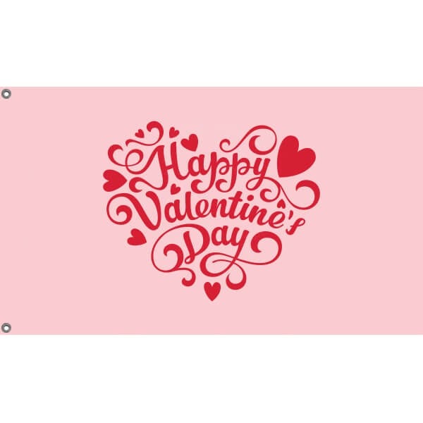 Saint Valentine's Day Flag