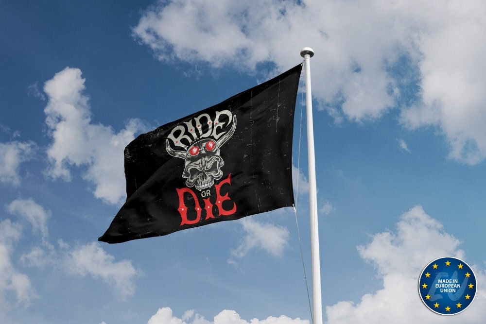 Ride or Die Biker Flag